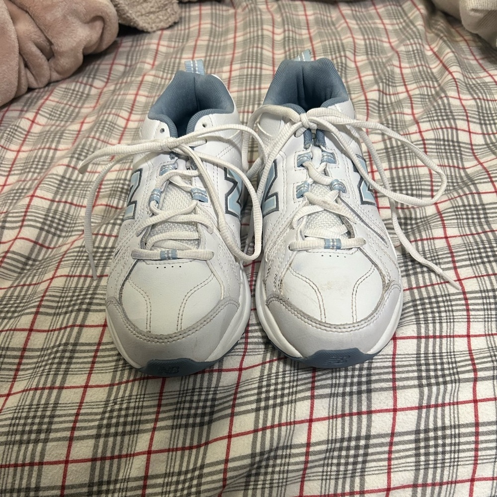 New Balance 608 blue and white